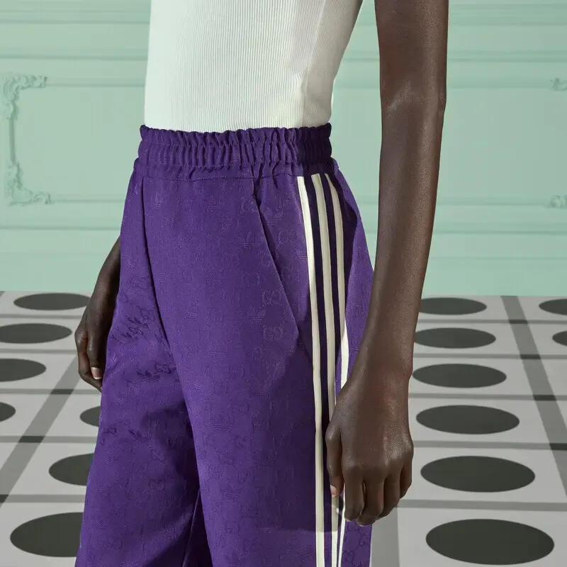 GUCCI x Adidas Originals SS23 Casual Pants Women's Purple-4