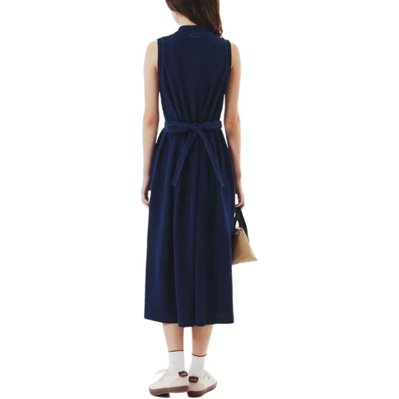 LACOSTE Sleeveless Dress Women's Marine Blue-3