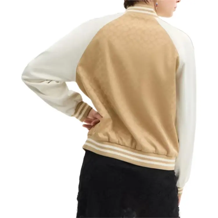 COACH Baseball Jacket Women's Light Umber-4