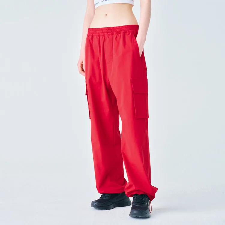 FILA Knitted Sweatpants Unisex Red-4