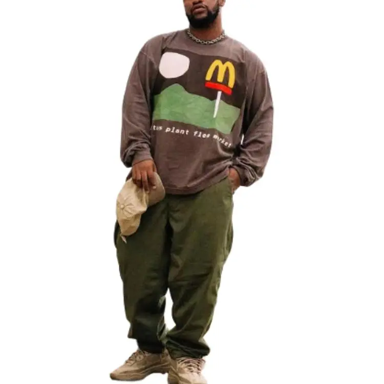 Cactus Plant Flea Market X McDonald's 24/7 Long Sleeve T shirt-3