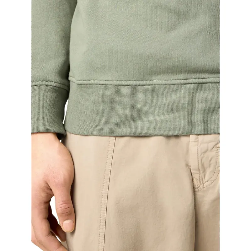 STONE ISLAND Logo Patch Half Zip Sweatshirt-5