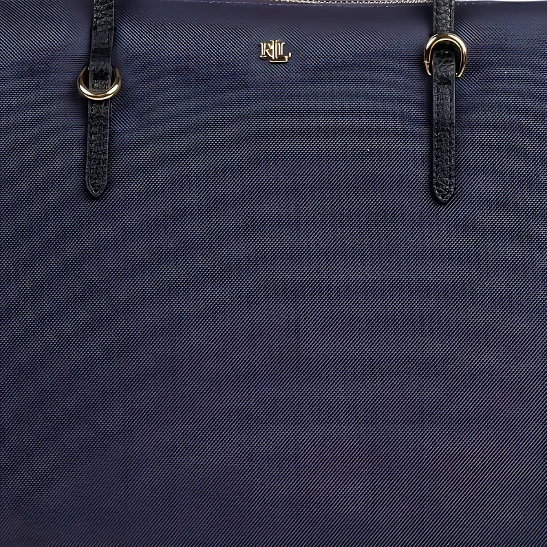 Polo Ralph Lauren Nylon Tote Bag, Shopping Bag, Handbag, Shoulder Bag Large Size Women's Blue-3