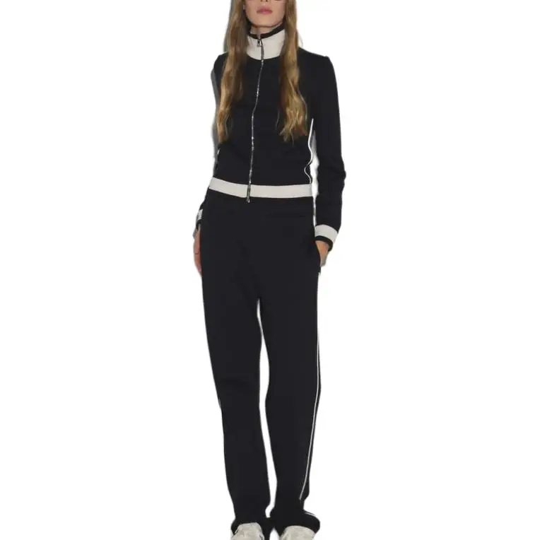 GUCCI FW24 Knitted Sweatpants Women's Black-2