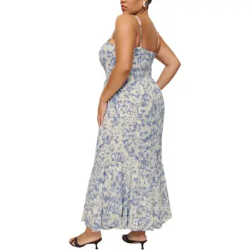 REFORMATION Irisa Dress Slip Dress Women's Blue