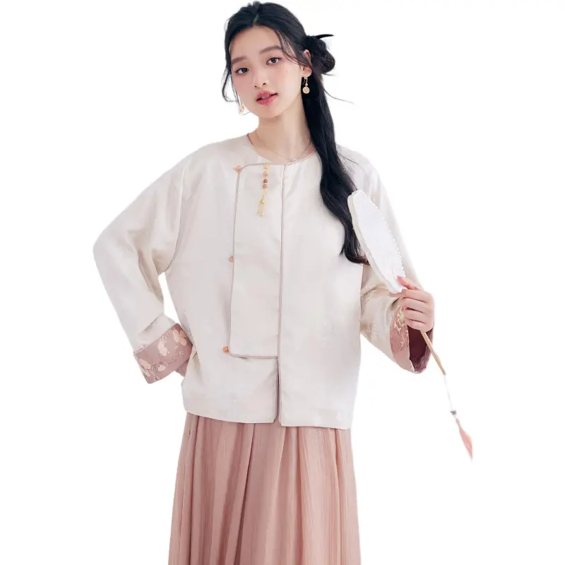DEAR DEER PUFF Jackets Coats Women's New Chinese Style-4