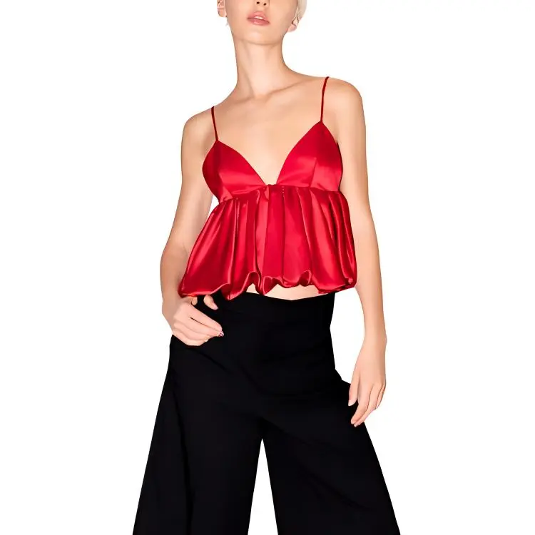 ZARA Valentine's Day Collection Camisoles Women's Red-2