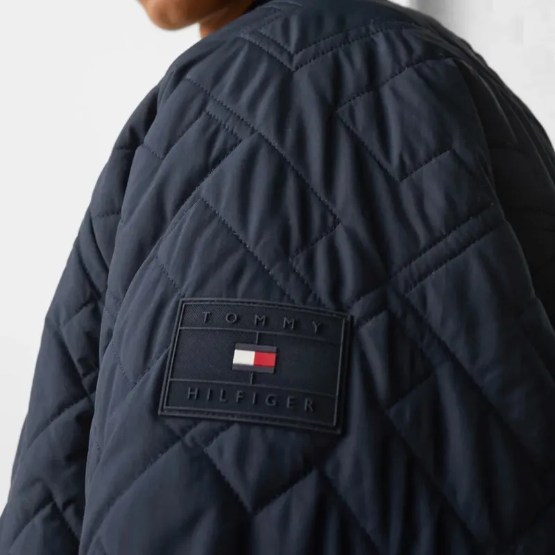Tommy Hilfiger Casaca Monogram Quilted Bomber Jack Jackets & Coats Men's Marine Blue-3