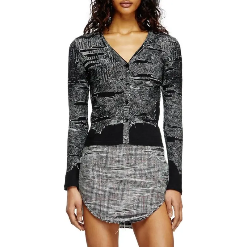 DIESEL M Alima L Distressed Cardigan-2