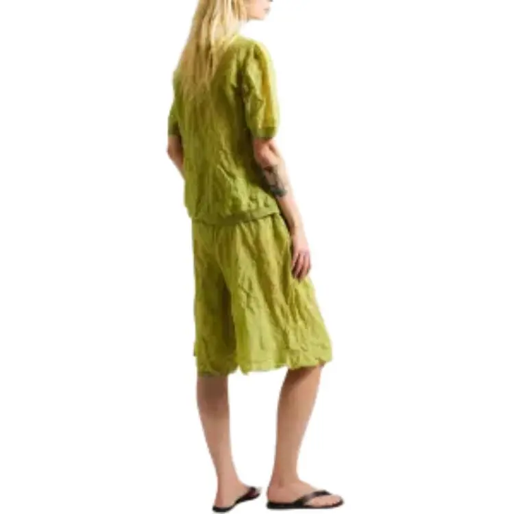 ZANKOV Polo Shirts Unisex Yellow Green-1