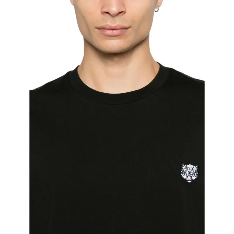 KENZO Lucky Tiger Embroidered Crewneck T Shirt-4