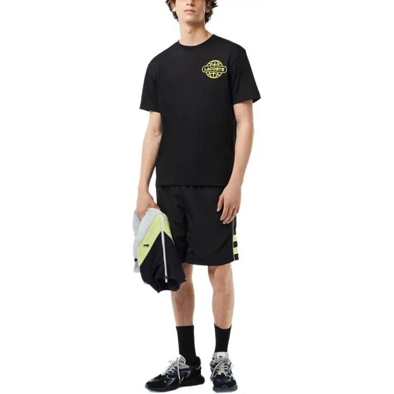 LACOSTE T Shirts Men Black 031-2