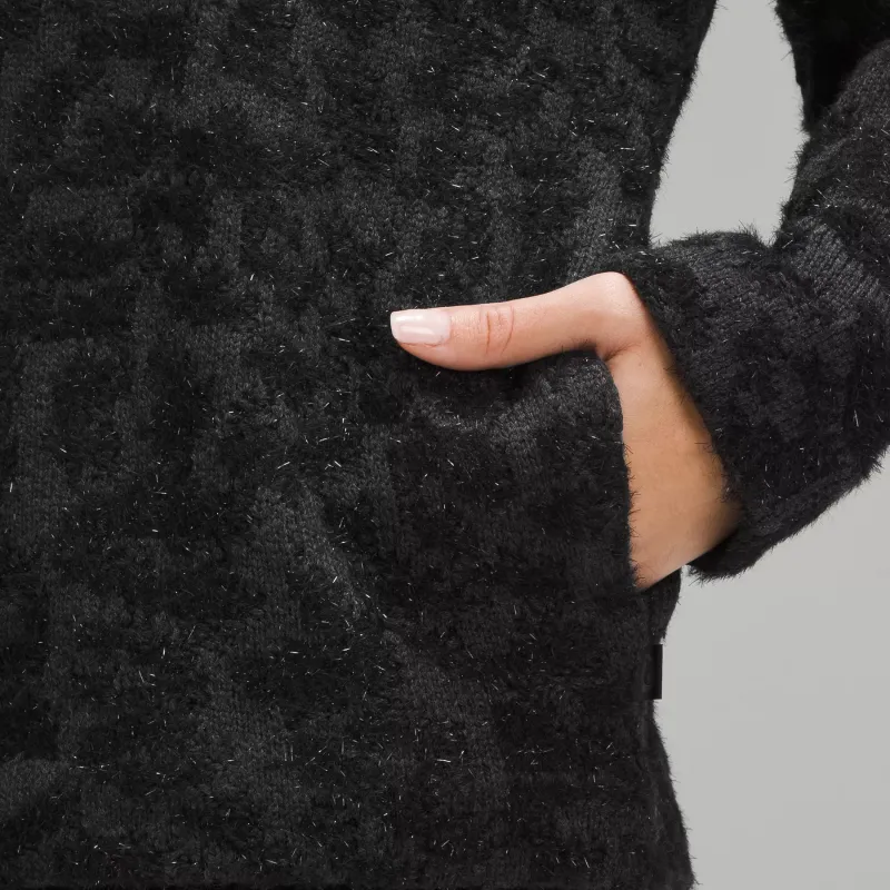 Lululemon Knitwear Women's Knitted Fabric Leopard Print Graphite Gray Black-5