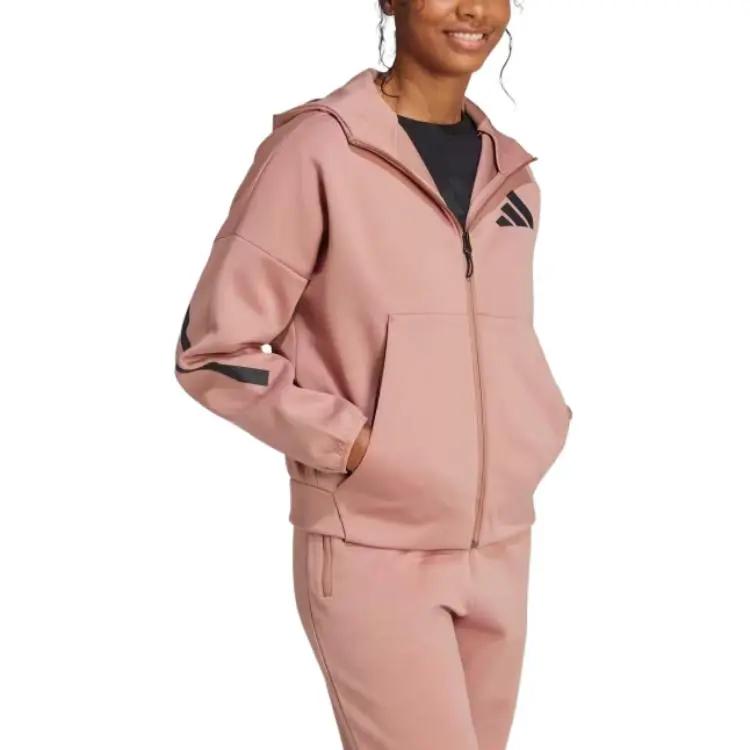 Adidas Z.N.E. Full Zip Hoodie Warm Clay-2