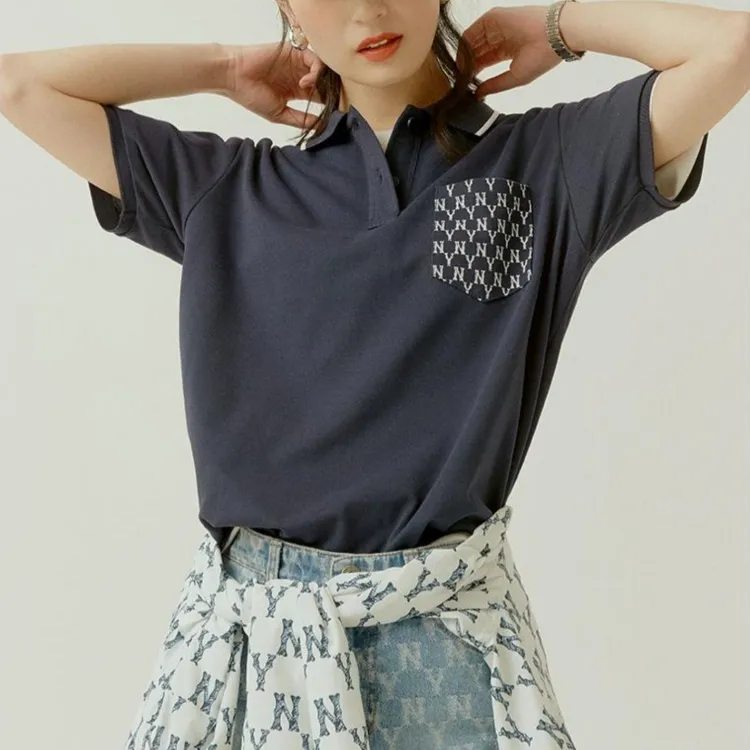 MLB Polo Shirt Unisex Navy Blue-4