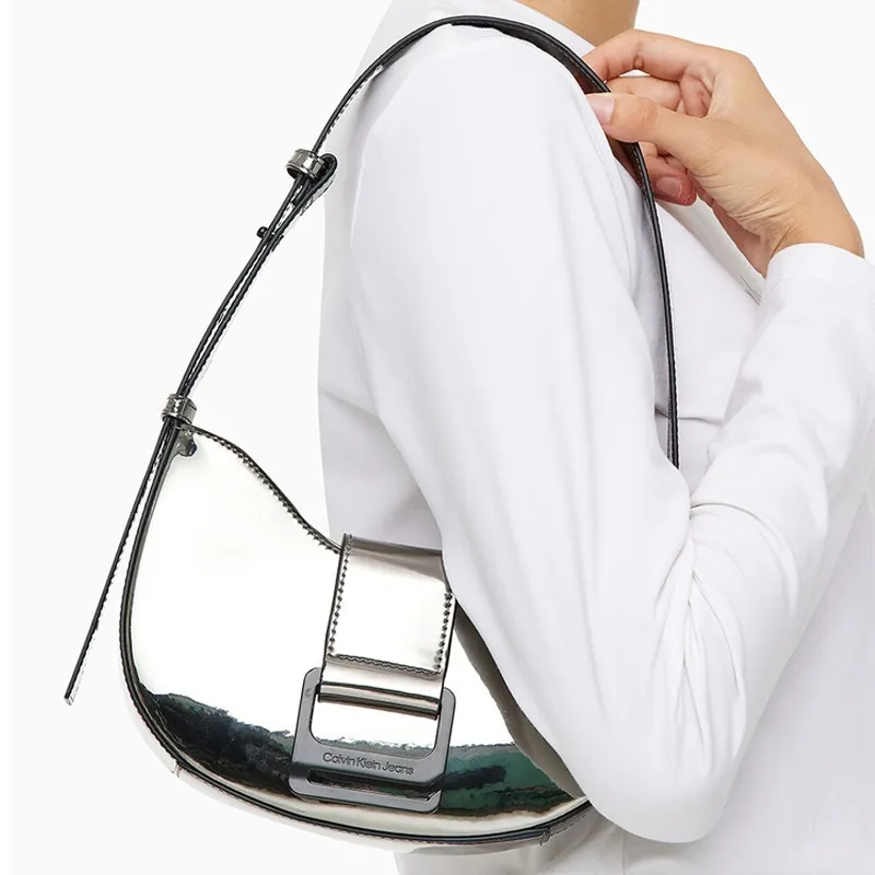 CALVIN KLEIN Synthetic Leather Handbag, Shoulder Bag Women's-4