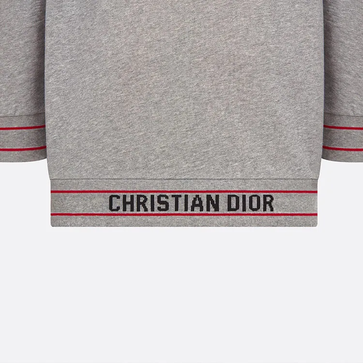 DIOR Quarterly New Products Sweatshirts Women's Gray-3