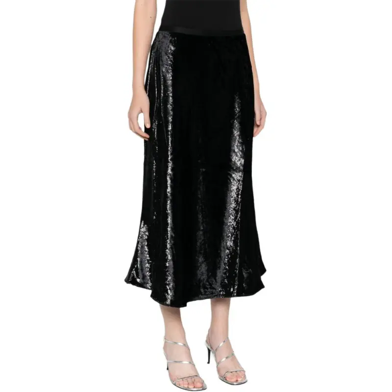 Polo Ralph Lauren Lamé Midi Skirt-3