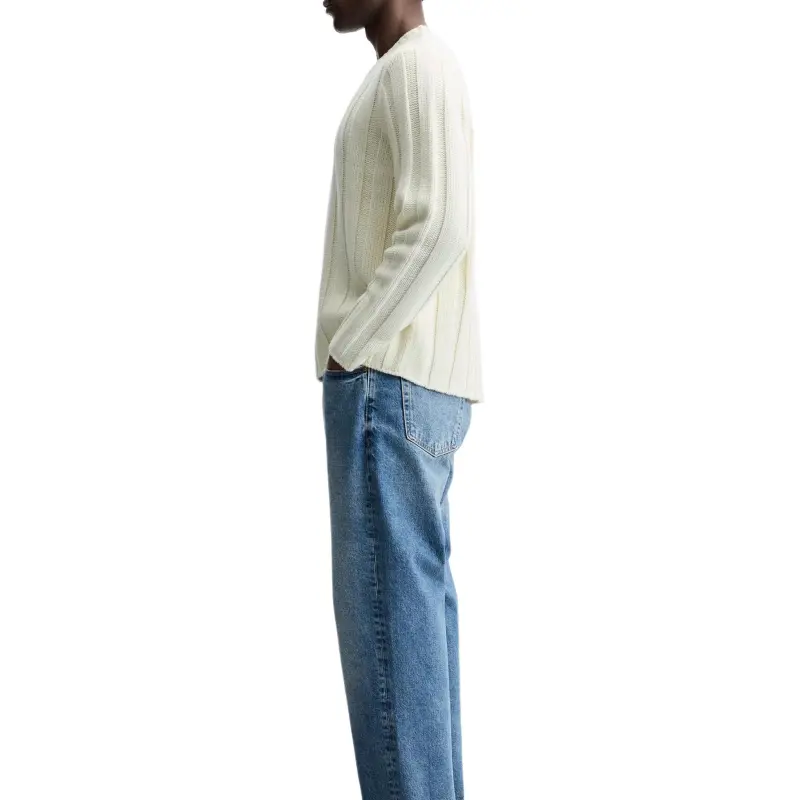 ZARA Sweaters Men White-3