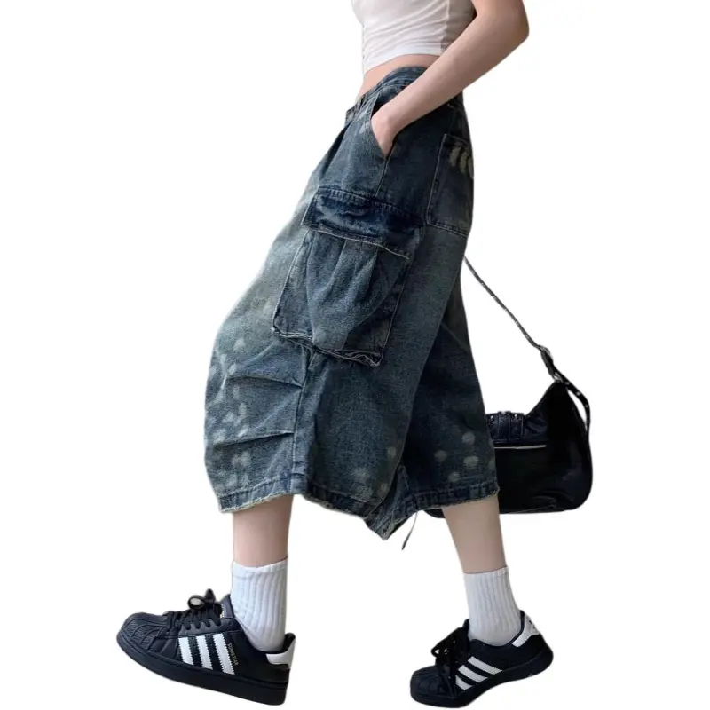 NHZN Denim Shorts Women's Vintage-3