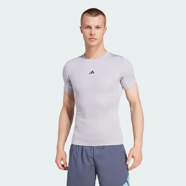 Adidas Free Shipping With AdiClub Techfit Compression Training Tee-4