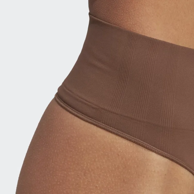 Adidas ACTIVE SEAMLESS MICRO STRETCH THONG UNDERWEAR Underpants Women's 1 Pack Coffee-1