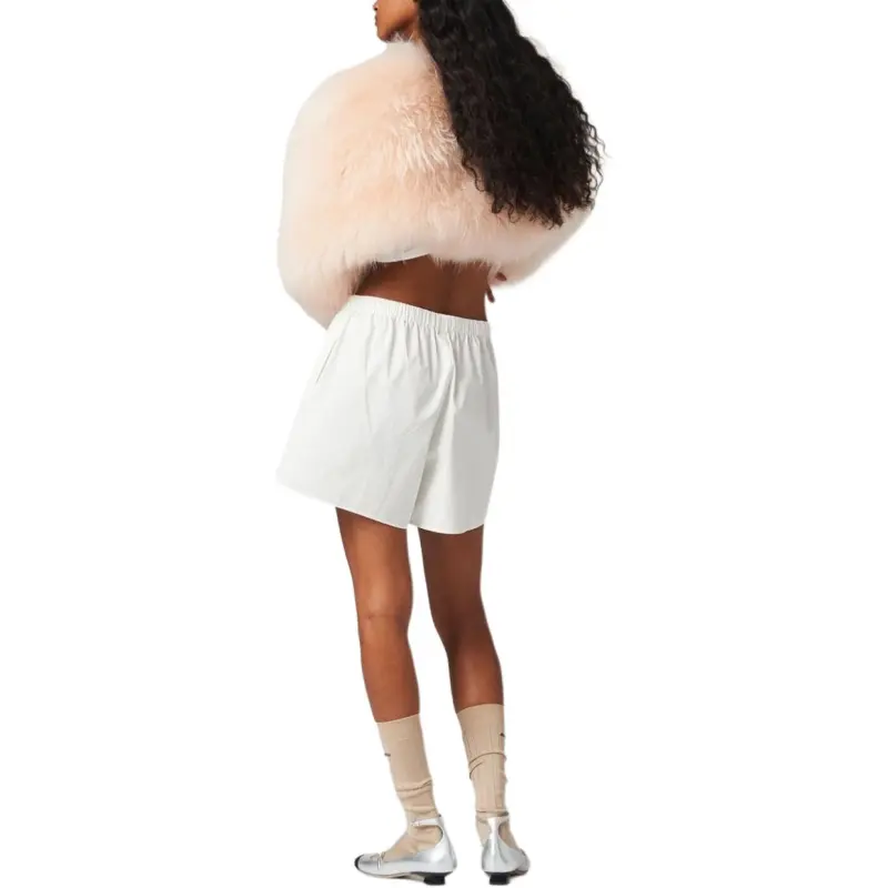 MIU MIU Casual Shorts Unisex Ecru-3