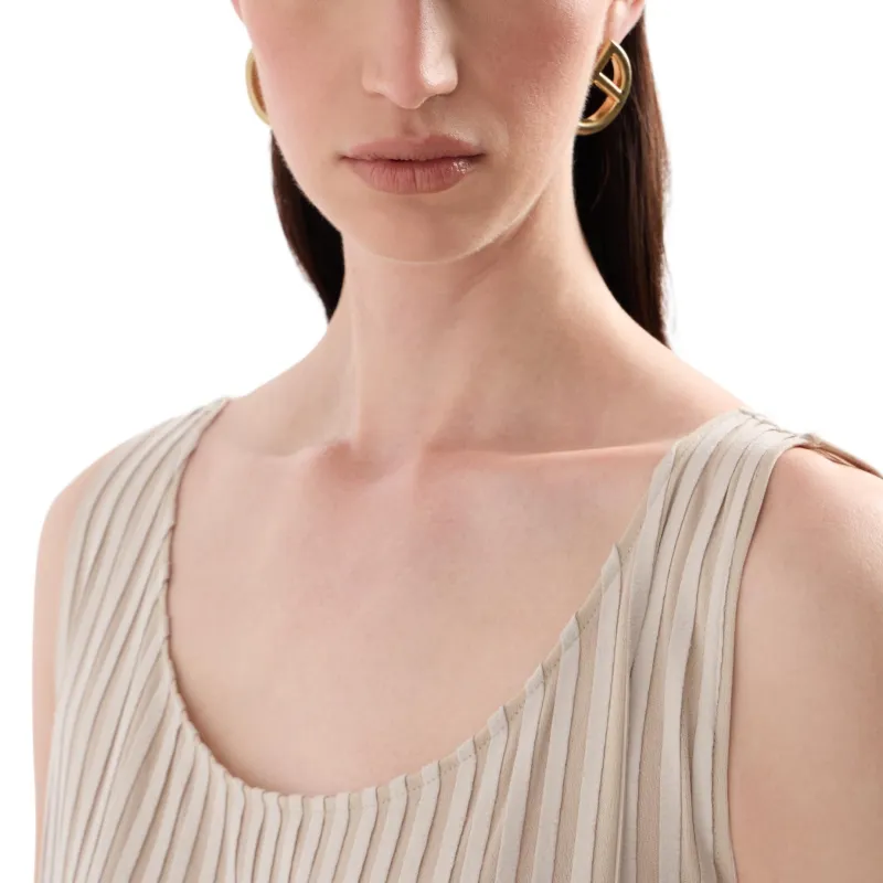 GIORGIO ARMANI Silk Jersey And Suede Dress-4