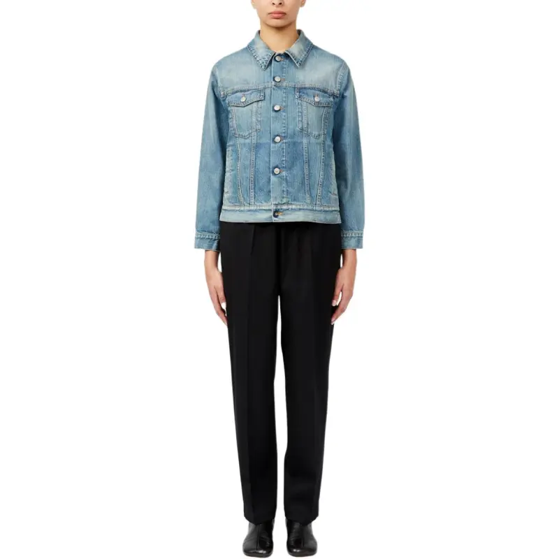 MM6 Maison Margiela Denim Distressed Jacket-2