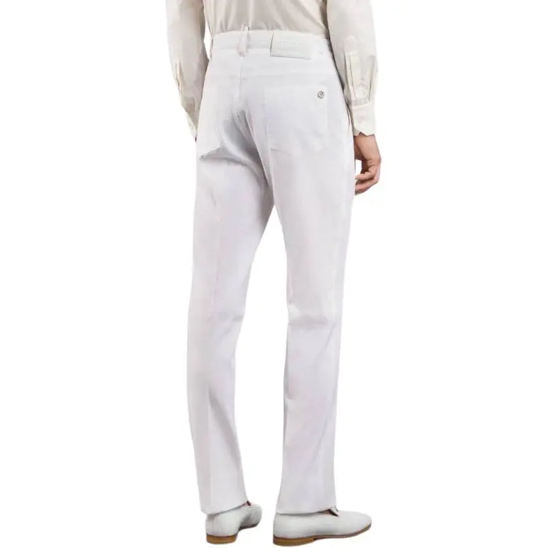 STEFANO RICCI Casual Pants Men's White-1