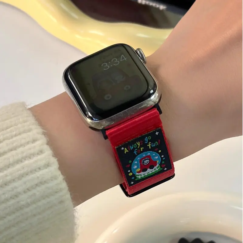KVZUVUU Watch Band Apple Compatibility Canvas Material-6