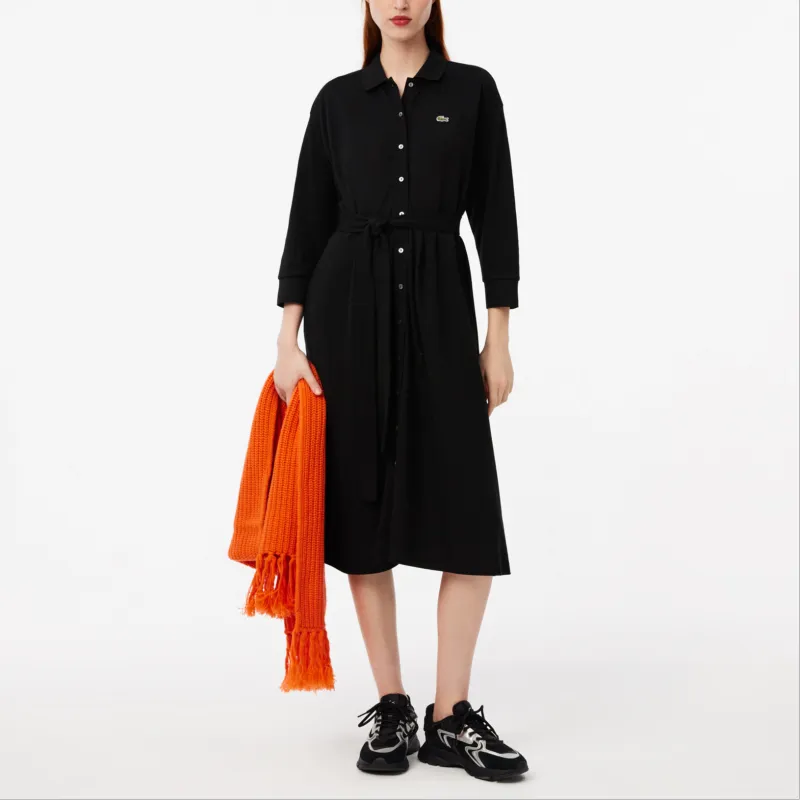 LACOSTE Logo patch Shirt Dress-1