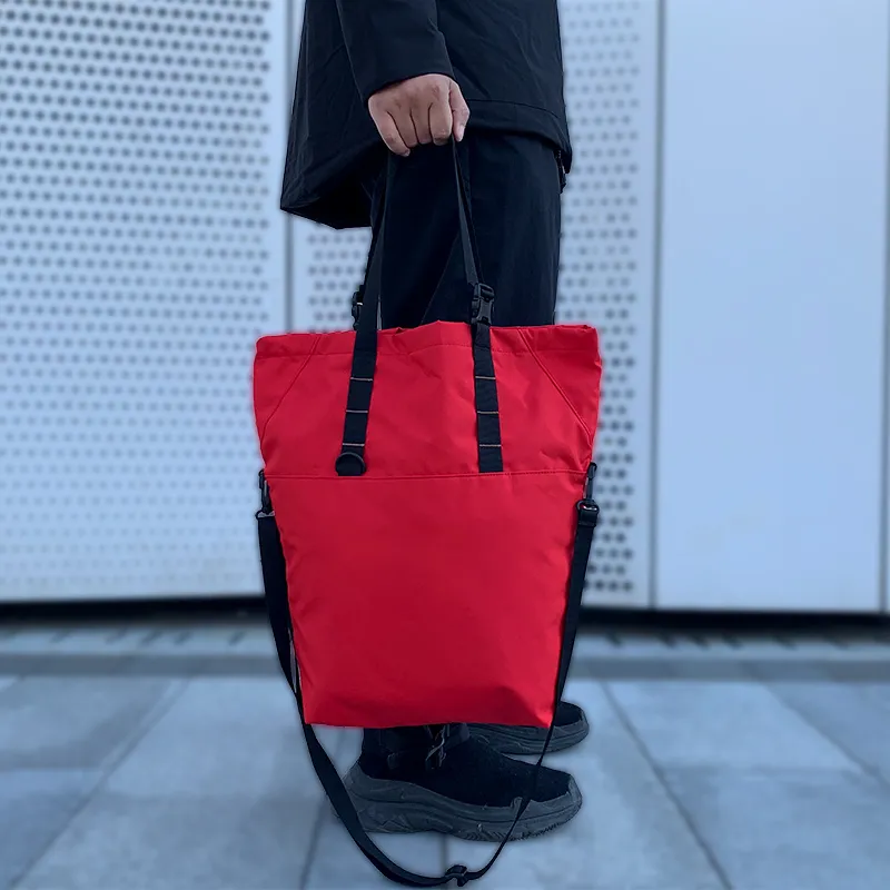 SanseiOriginal Polyester Kuen Bag Shoulder Bag Crossbody Bag Regular Unisex Red-4