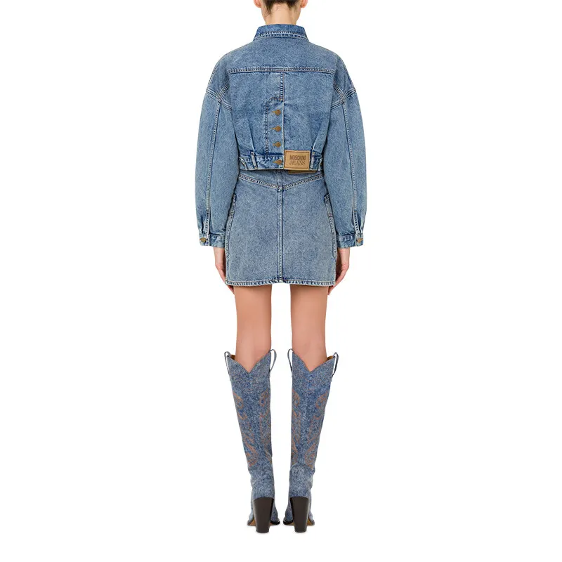 MOSCHINO Denim Jacket Women's Blue-2