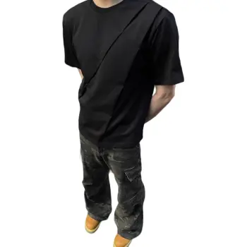 DUATOGE T Shirts Men Black 