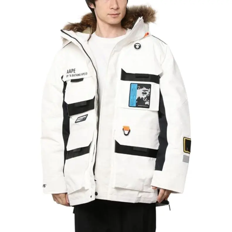 Aape Flap pockets Hooded Padded Jacket-1