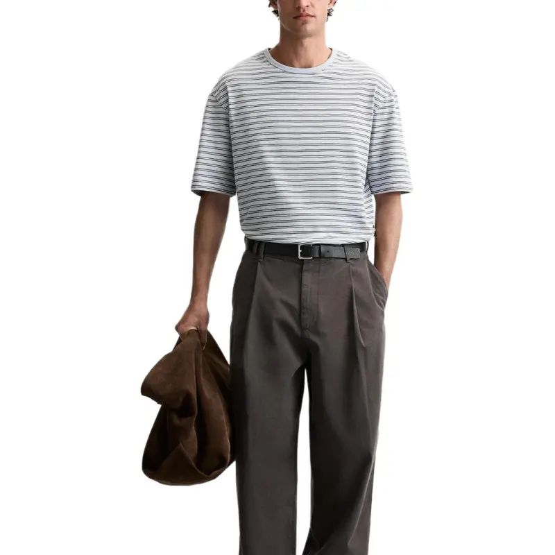 ZARA T-Shirts Men Light Blue-4