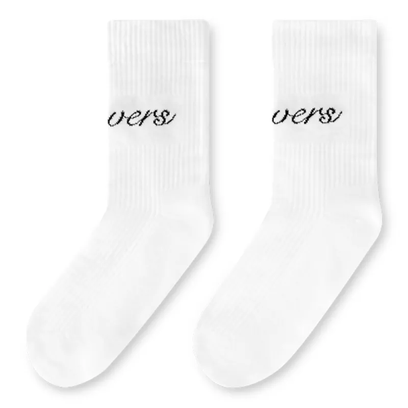 LOUIS VUITTON SS25 Mid Calf Socks Men's 1 Pack White-1