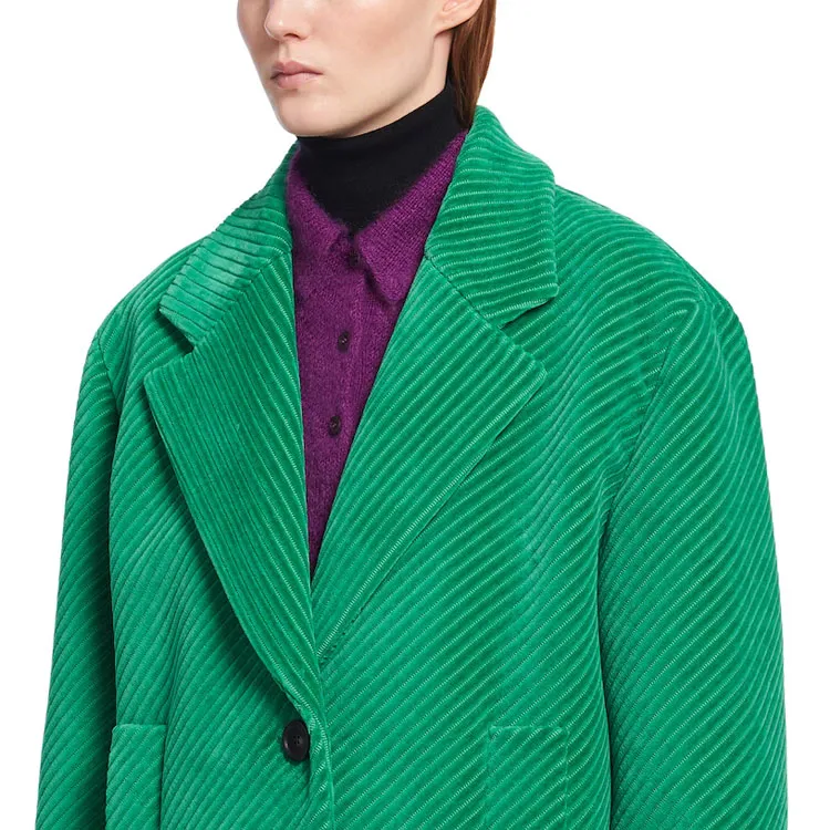 PRADA Velvet Jackets Women's Jadeite Green-1