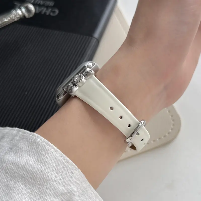 Wei Xin Apple Compatibility Watch Band Cowhide Leather Material-11