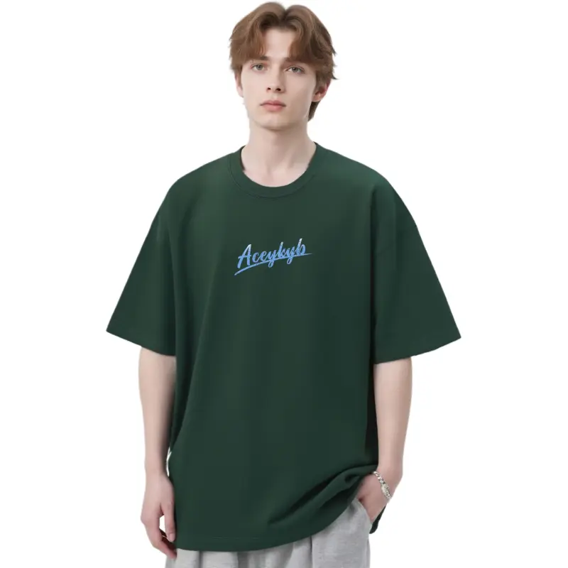 YK&YB T Shirts Unisex Army Green-2