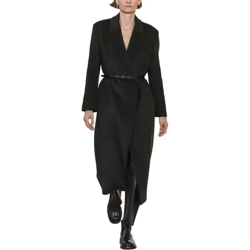 ZARA ZW Series Coats Women's Dark Khaki-5