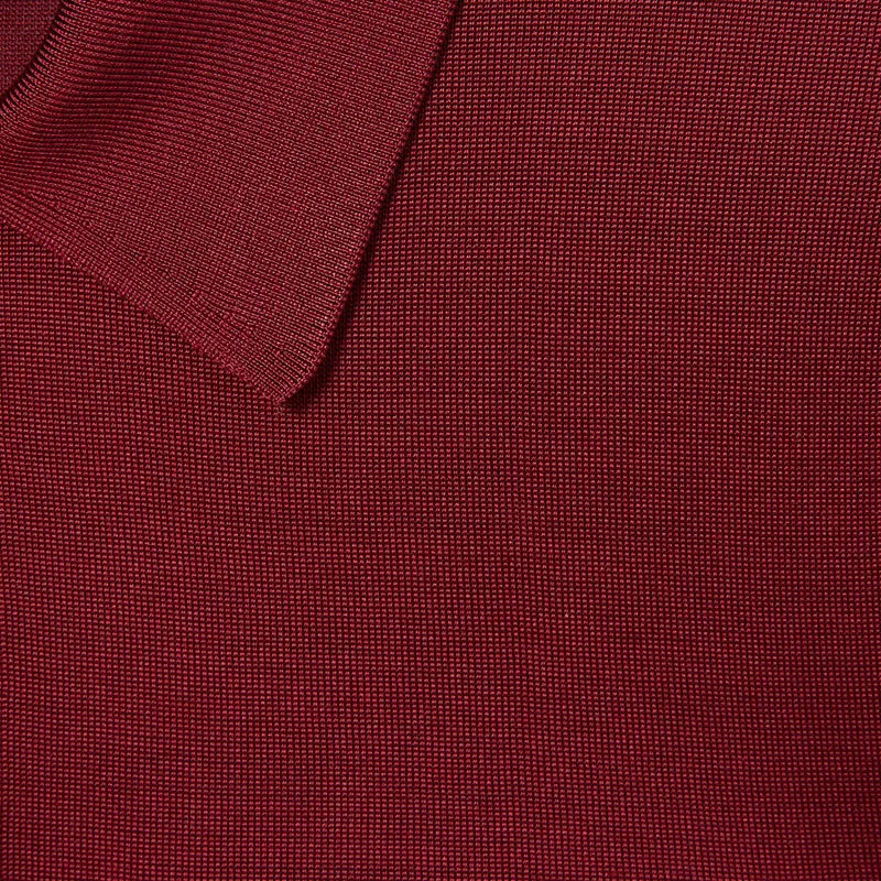 GUCCI SS25 Polo Shirt Men's Burgundy-6