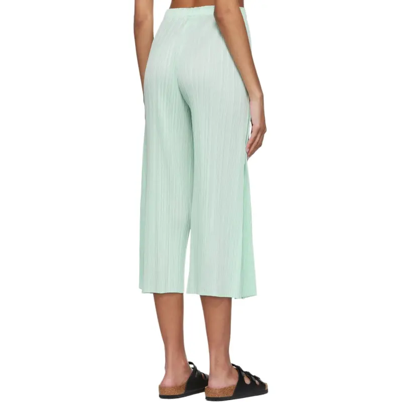 PLEATS PLEASE ISSEY MIYAKE SS24 Casual Pants Women's Light Green-3