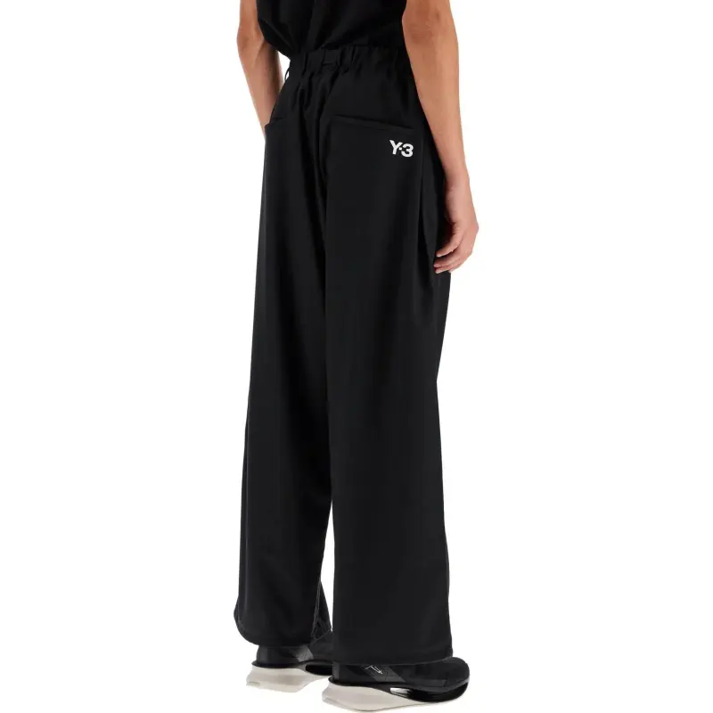 Y 3 Logo Printed Belted Trousers-4