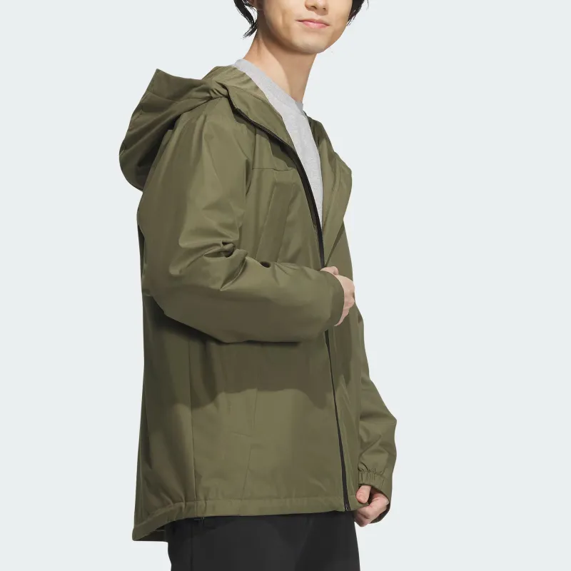 Adidas Woven Jacket Jackets Coats Men's Strata Olive Green-3
