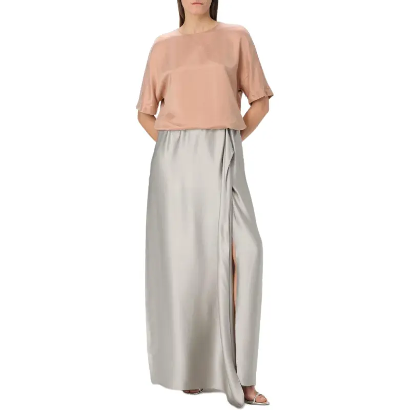 GIORGIO ARMANI Long Skirt In Double Silk Satin-2
