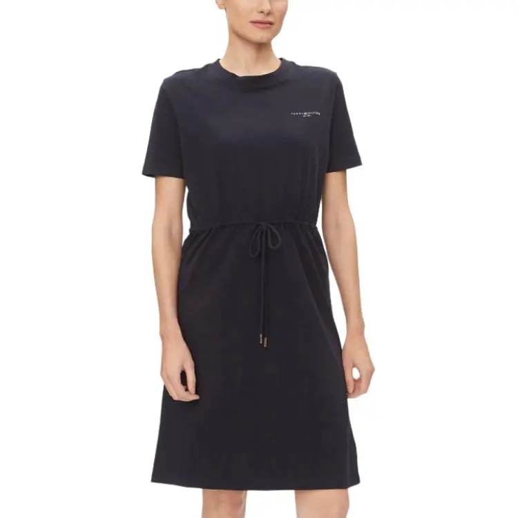 Tommy Hilfiger Short Sleeved Dress Women's Sky Blue-3