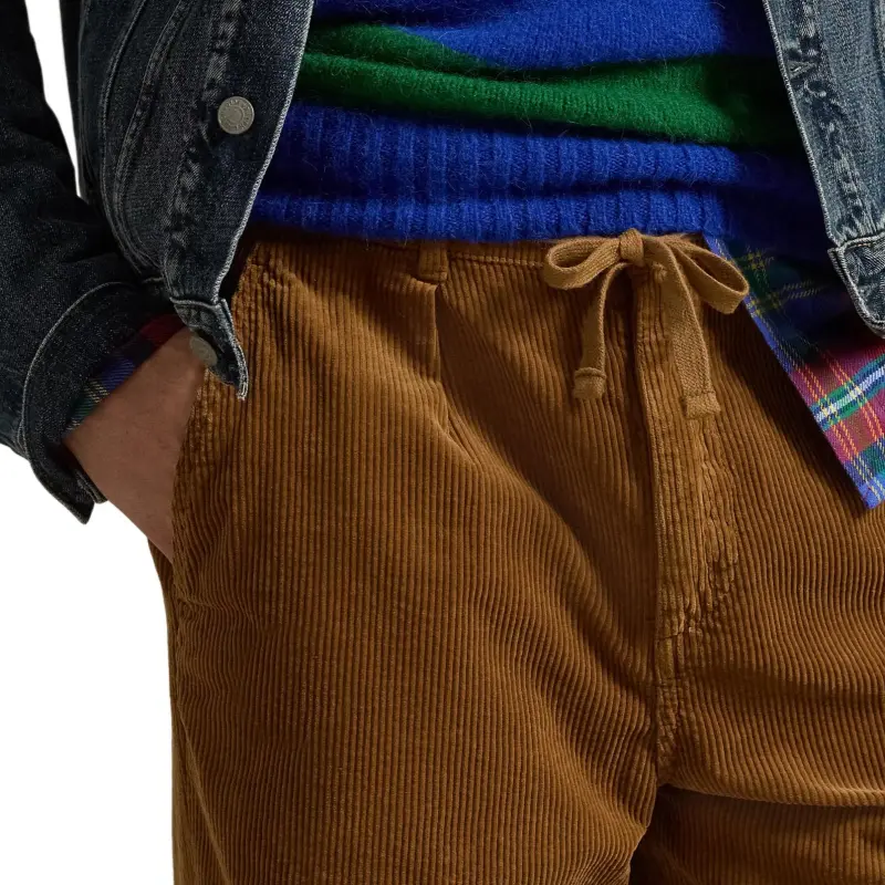 Polo Ralph Lauren Casual Pants Men's Brown Yellow-4