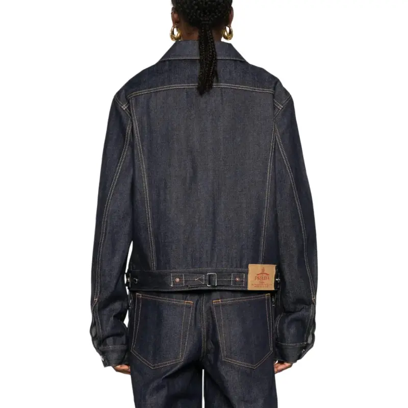 PRADA Button Up Denim Jacket-3
